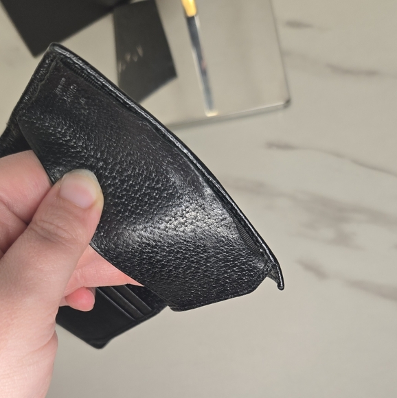 Gucci Vintage Tom Ford Black Leather G Compact Wallet with Box - Picture 10 of 12